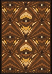 Joy Carpets Any Day Matinee Deco Strobe Brown